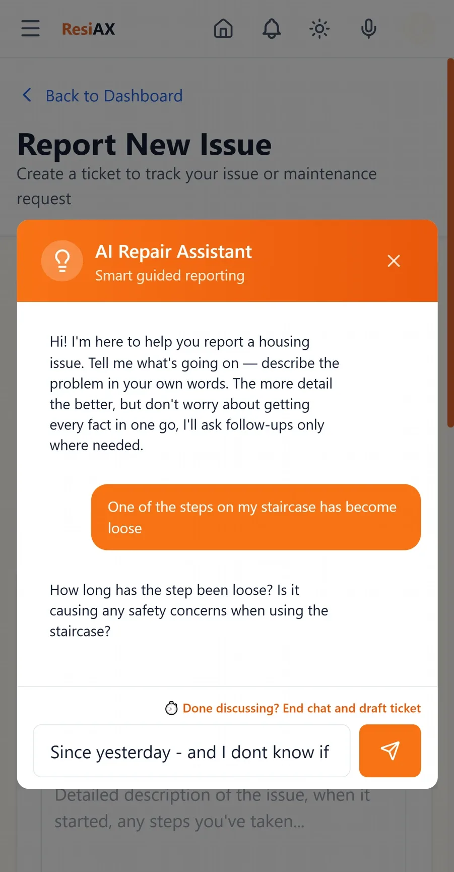 ResiAX app screenshot